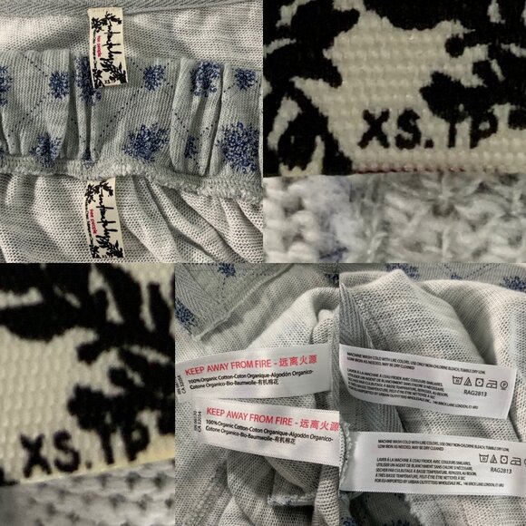 Free People Gray Floral Pajama Set - Picture 3 of 14